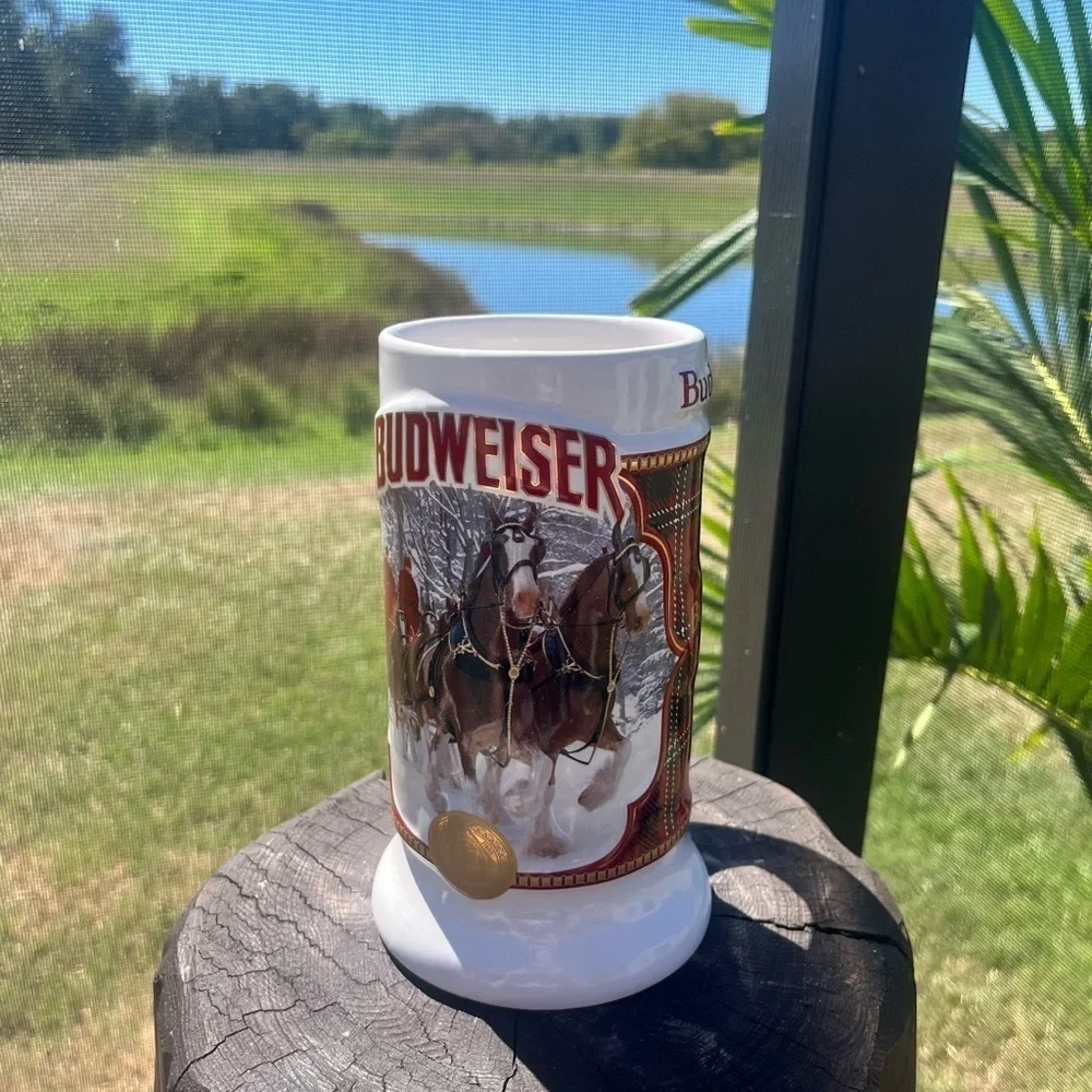 2021 Budweiser Annual Holiday Stein Plaid Design